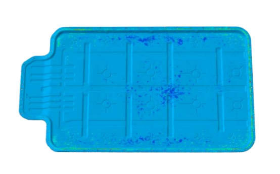 图 5. 单次冲击结束时刻下箱体加速度云图