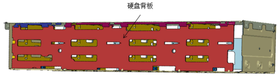 图 2. 硬盘背板卡接固定示意图.