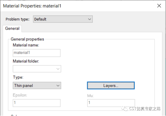 cst如何对材料单元提取传输反射数据表用于thin panel材料 --- a求解器
