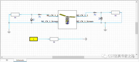 小型卫星hirp仿真 --- 平面波场路结合，emc-辐射敏感，线缆