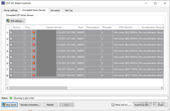如何使用cst软件的分布式计算进行参数扫描