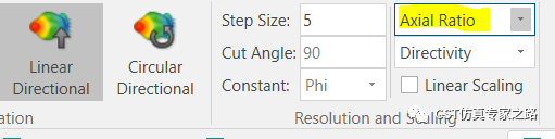 cst软件如何理解axial ratio轴比