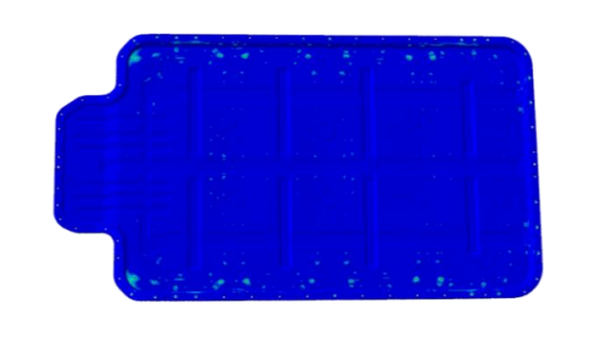 图 4. 单次冲击下箱体等效塑性应变计算结果
