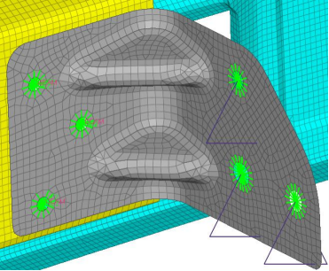 基于 abaqus 的某轻型卡车前保险杠总成方案对比分析
