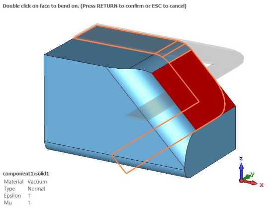 cst软件如何将平面结构弯曲贴到另一个结构上