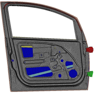 abaqus车门冲击瞬态分析