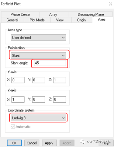 cst软件如何查看±45°极化天线的远场辐射方向图？