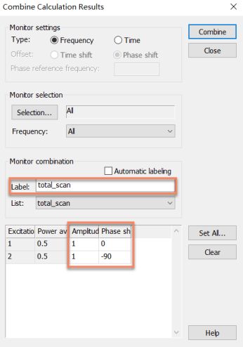 cst软件如何仿真total scan方向图的