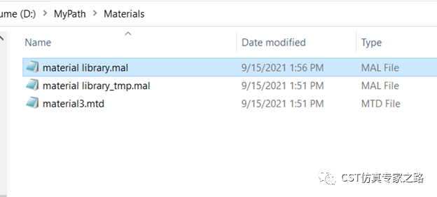 cst软件如何添加和管理自定义的材料