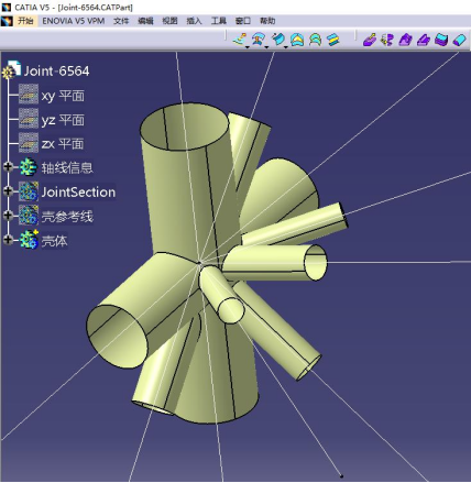 基于catia和abaqus的钢结构节点设计与分析