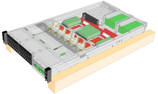 对比某款服务器两种不同硬盘托盘结构的振动传递函数分析与优化