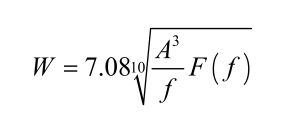 平稳性指数 w 主要由 sperling 经验公式计算。其极限值为 w≤2.75：