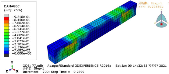 abaqus的钢筋混凝土结构的裂缝分析