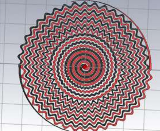 cst技术案例：加载正弦曲线的平面螺旋天线仿真研究