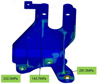 基于 abaqus 的离合器液压工作缸支架断裂分析及优化