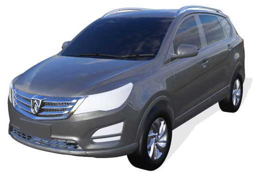 图2.汽车车身的cad表示