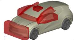 powerflow某轿车激光雷达气动噪声优化