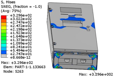 基于abaqus的某充电桩终端地震仿真研究