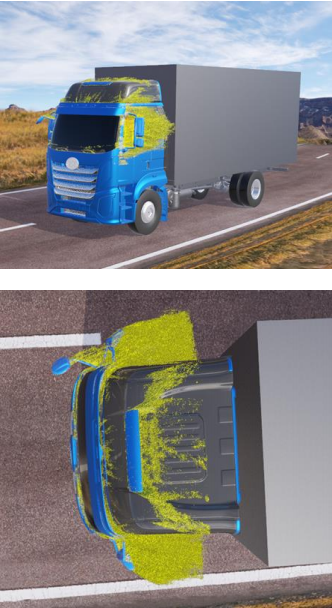 商用车驾驶室噪声源分布图