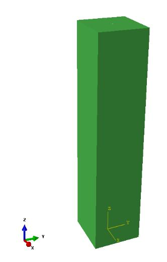 图 9. 混凝土框架柱有限元模型