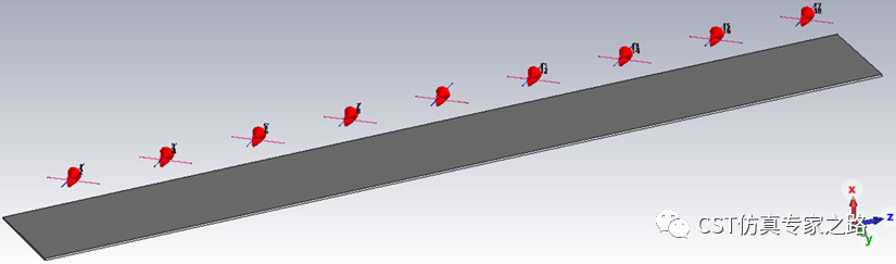 cst软件如何正确地切取具有下倾波束阵列天线的水平面方向图？