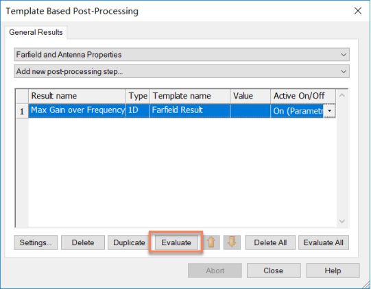 cst软件如何得到方向性系数随频率扫描的曲线