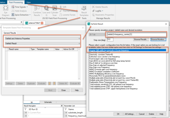 cst软件如何计算天线“x”db的波束宽度？