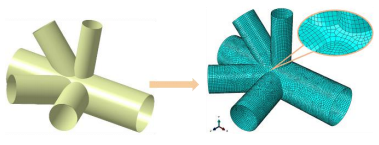 基于catia和abaqus的钢结构节点设计与分析