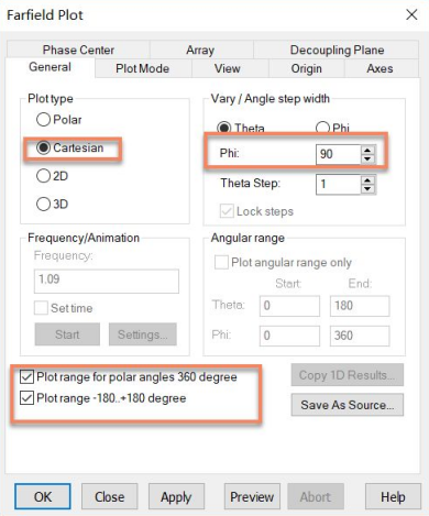 cst软件如何分析天线的远场极化方向图