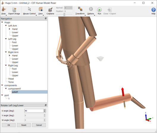 cst软件如何使用poser人体摆姿势