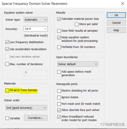 cst软件如何使用自定义的频域材料色散介