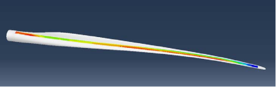 叶片某个铺层的应力