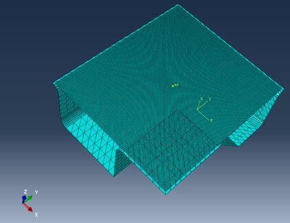 单层隔膜覆盖有限元模型