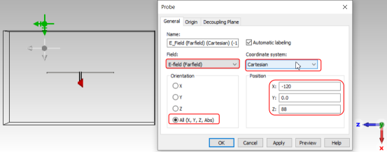cst如何设置场探针？