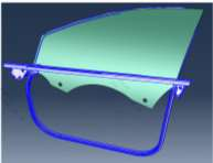 基于 abaqus 的无框玻璃升降器预压量分析研究