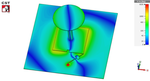 圆极化平板天线仿真02【cst软件仿真实例】